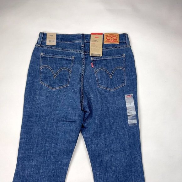 Levis Classic Bootcut Jeans Women 6 W28 L32 $70 Stretch Cotton Pockets 392520028 - Picture 4 of 14